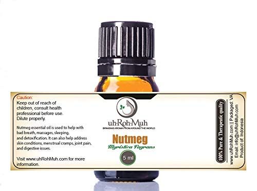 100% Pure Nutmeg Essential Oil || Indonesia - 5ml w/Euro Dropper