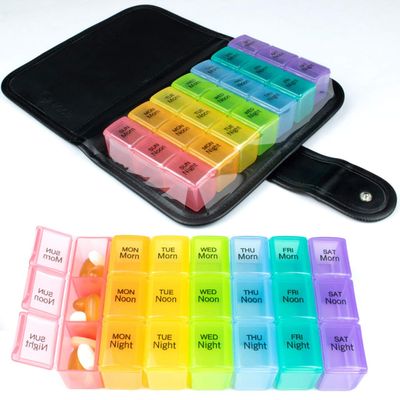 Pill Organizer 3 Times A Day, Pill Box, Medicine Organizer, Weekly Pill Organizer, Pill Container, Vitamin Organizer, Travel Pill Container, Medication Organizer Pill Holder, Small Pill Organizer