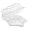 Dart Showtime Clear Hinged Containers, Pie Wedge, 6.67 oz, 6.1 x 5.6 x 3, Clear, Plastic, 125/Pack, 2 Packs/Carton view 1
