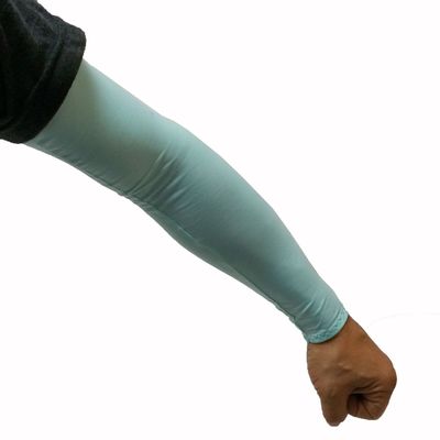 1pair UV Sun Protection Outdoor Sports Cooling Arm Sleeves Cover Unisex (Light Blue)