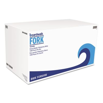 Boardwalk BWKFORKHW - Heavyweight Polystyrene Cutlery
