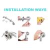 16 Shower Handle Shur Grip | 304 Stainless Steel Grab Bars for Bathtubs and Showers | Matte Black ADA Standard Hand Rails for Seniors, Children, Injured People | Supports Upto 400lbs view 2