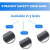 16 Shower Handle Shur Grip | 304 Stainless Steel Grab Bars for Bathtubs and Showers | Matte Black ADA Standard Hand Rails for Seniors, Children, Injured People | Supports Upto 400lbs view 4