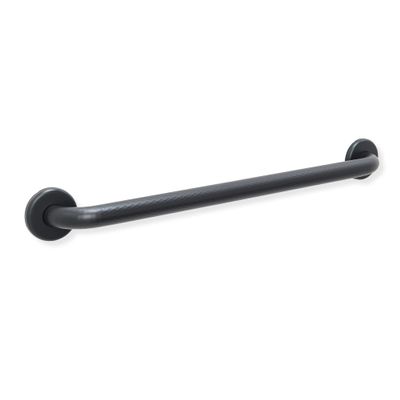 12 Shower Handle Shur Grip | 304 Stainless Steel Grab Bars for Bathtubs and Showers | Matte Black ADA Standard Hand Rails for Seniors, Children, Injured People | Supports Upto 400lbs