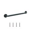 16 Shower Handle Smooth Grip | 304 Stainless Steel Grab Bars for Bathtubs and Showers | Matte Black ADA Standard Hand Rails for Seniors, Children, Injured People | Supports Upto 400lbs view 1