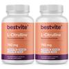 BESTVITE L-Citrulline 750mg per Capsule (240 Vegetarian Capsules) (120 x 2) - No Stearates - No Silica - No Fillers - Non GMO - Gluten Free - Vegan view 1