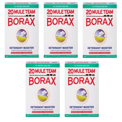 20 Mule Team Borax Natural Laundry Booster, 65 oz (Pack of 5)