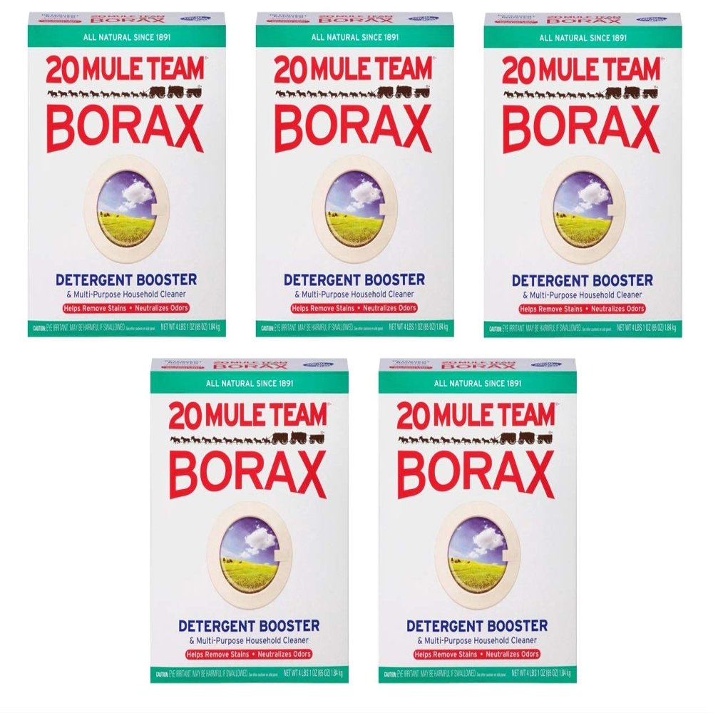 20 Mule Team Borax Natural Laundry Booster, 65 oz (Pack of 5)