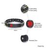 XUANPAI Medical Alert Bracelets for Men & Women with Free Engraving Adjustable Stainless Steel Emergency Medical ID Bracelets Wristband (Black-Red, 07.breast cancer no needle or bp on right arm) view 2