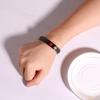 XUANPAI Medical Alert Bracelets for Men & Women with Free Engraving Adjustable Stainless Steel Emergency Medical ID Bracelets Wristband (Black-Red, 07.breast cancer no needle or bp on right arm) view 3