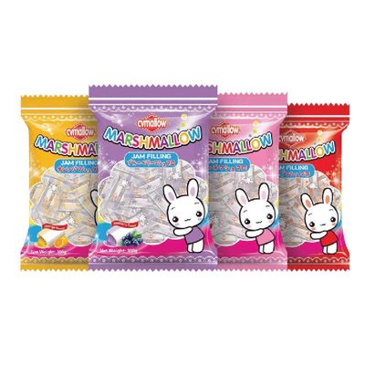 Cvmallow Filling Marshmallow 100g (BlueBerry Jam, 12 Pack)