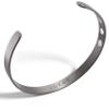 LUXAR Men's/Women's Magnetic Therapy Bracelet | Sophisticated Solid Titanium Bangle with Rare-Earth Neodymium Magnets (Titanium | Large) view 1