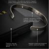 LUXAR Men's/Women's Magnetic Therapy Bracelet | Sophisticated Solid Titanium Bangle with Rare-Earth Neodymium Magnets (Titanium | Large) view 2