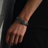 LUXAR Men's/Women's Magnetic Therapy Bracelet | Sophisticated Solid Titanium Bangle with Rare-Earth Neodymium Magnets (Titanium | Large) view 3