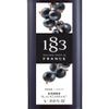 1883 Blackcurrant Syrup for Drinks, Made in France, 1 Liter Glass Bottle view 3