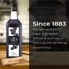 1883 Blackcurrant Syrup for Drinks, Made in France, 1 Liter Glass Bottle view 4