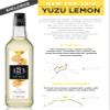 1883 Yuzu Lemon Syrup for Drinks, Made in France, 1 Liter Glass Bottle view 4