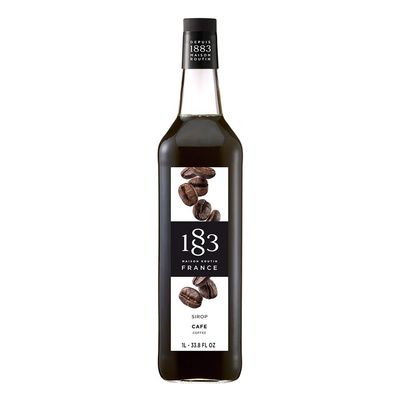 1883 Coffee Syrup for Drinks, Made in France, 1 Liter Glass Bottle