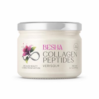 Besha Verisol Collagen Peptides Made in Germany 2-Month Supply Natural Flavor Skin, Hair, Nail & Joint Support