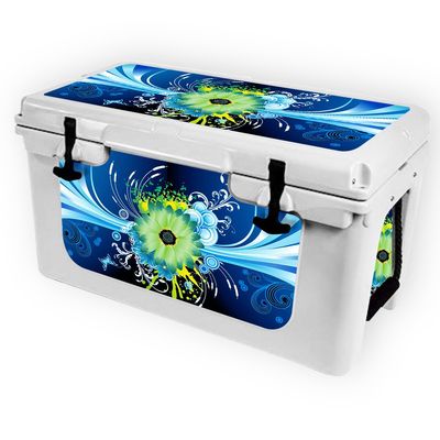 MightySkins (Cooler Not Included) Skin Compatible with RTIC 45 Cooler (2017 Model) - Flower Explosion | Protective, Durable, and Unique Vinyl Decal wrap Cover | Easy to Apply | Made in The USA
