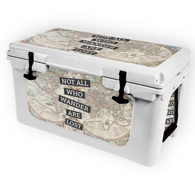 MightySkins (Cooler Not Included) Skin Compatible with RTIC 45 Cooler (2017 Model) - Who Wander | Protective, Durable, and Unique Vinyl Decal wrap Cover | Easy to Apply | Made in The USA