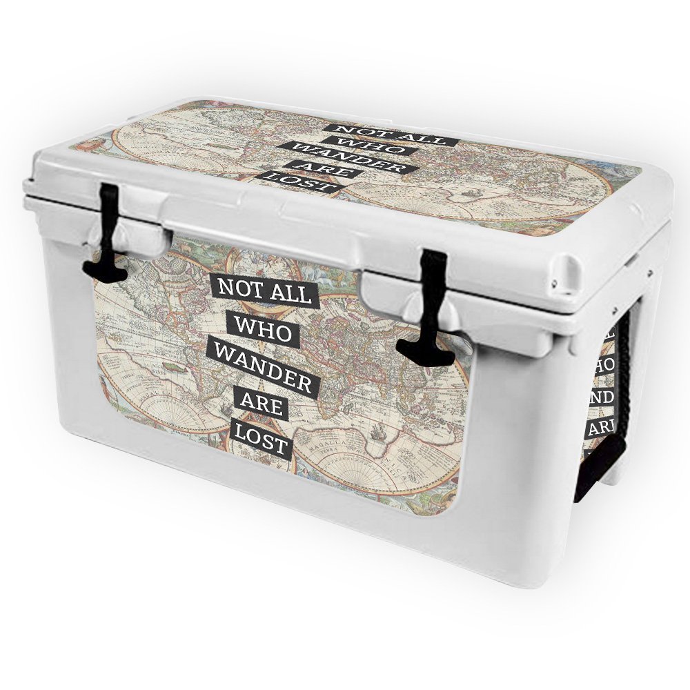 MightySkins (Cooler Not Included) Skin Compatible with RTIC 45 Cooler (2017 Model) - Who Wander | Protective, Durable, and Unique Vinyl Decal wrap Cover | Easy to Apply | Made in The USA