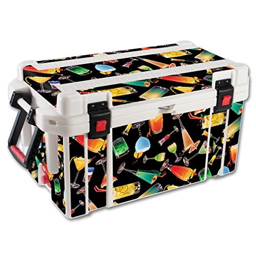 MightySkins (Cooler Not Included) Skin Compatible With Pelican 65 qt Cooler Cocktail Therapy | Protective, Durable, and Unique Vinyl Decal wrap cover | Easy To Apply, Remove, and Change Styles | Made in the USA