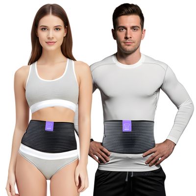 Everyday Medical Umbilical Hernia Belt for Men & Women - Breathable Abdominal Binder Post Surgery, Belly Support Band & Abdominal Compression Garment for Epigastric, Navel & Ventral Hernias - L/XL