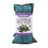 Cassandra Cotton Tartan Wheat and Lavender Filled Heat and Cool Pack. 42cm view 2