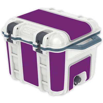 MightySkins (Cooler Not Included) Skin Compatible with OtterBox Venture 25 qt Cooler - Solid Purple | Protective, Durable, and Unique Vinyl Decal wrap Cover | Easy to Apply | Made in The USA