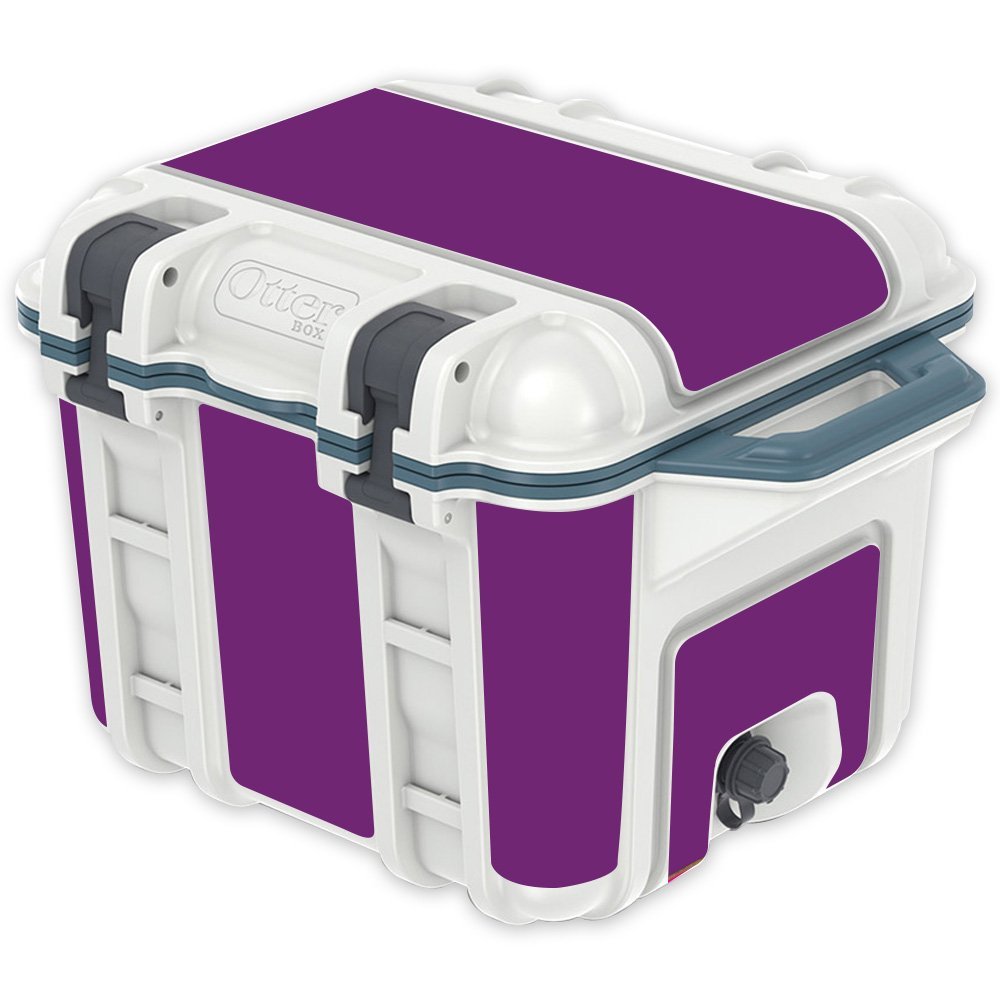 MightySkins (Cooler Not Included) Skin Compatible with OtterBox Venture 25 qt Cooler - Solid Purple | Protective, Durable, and Unique Vinyl Decal wrap Cover | Easy to Apply | Made in The USA