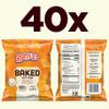 Baked Ruffles Potato Chips, Cheddar & Sour Cream, 0.875 oz Bags, (40 Pack), 50% Less Fat, Gluten Free, No Artificial Flavors, No Colors from Artificial Sources view 2