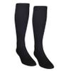 NuVein Compression Socks, 15-20 mmHg Support for Men, Padded Cushion Foot, Knee High, Closed Toe, Black, Small view 1