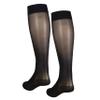 NuVein Sheer Compression Stockings, 15-20 mmHg Support, Women's Medium Denier Nylons, Knee High, Closed Toe, Black, 3X-Large view 2