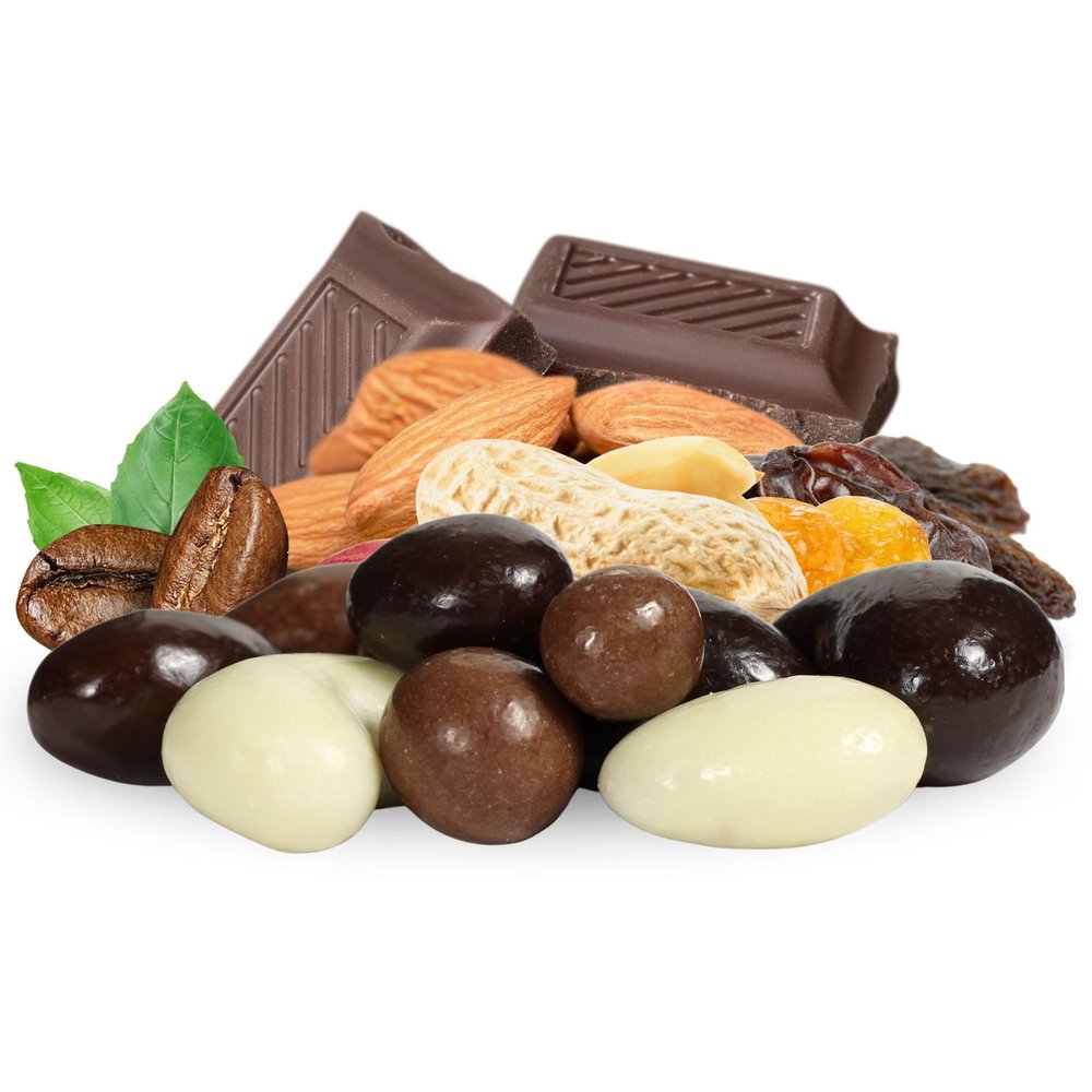 Gourmet Chocolate Bridge Mix Medley by Its Delish, 3 Lbs Bulk Bag | Dark, Milk, and White Chocolate Coated Peanuts, Almonds, Raisins, Espresso Beans, Cashews, Macadamia Nuts Candy | Kosher Dairy