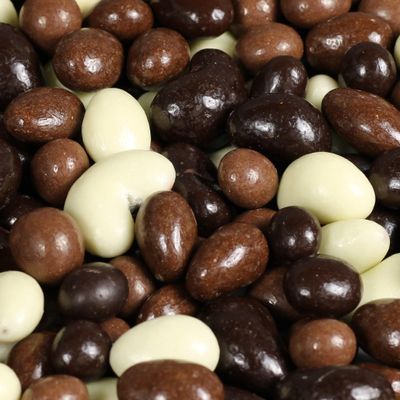 Gourmet Chocolate Bridge Mix Medley by Its Delish, 10 Lbs Bulk Bag | Dark, Milk, and White Chocolate Coated Peanuts, Almonds, Raisins, Espresso Beans, Cashews, Macadamia Nuts Candy | Kosher Dairy