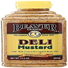Beaver Deli Mustard NET WT 12.5 OZ Award Winning Mustard - 2-PACK