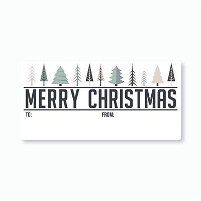 30ct. to and from Christmas Gift Wrapping Labels, Stickers for Christmas Gifts (#597-MT-GB)