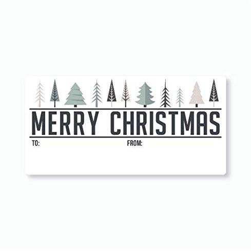 30ct. to and from Christmas Gift Wrapping Labels, Stickers for Christmas Gifts (#597-MT-GB)