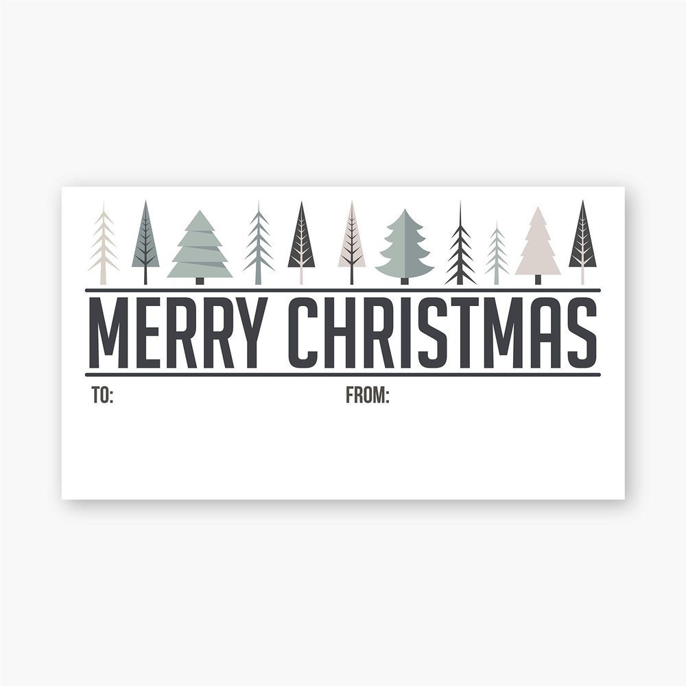 to and from Christmas Gift Wrapping Labels, Stickers for Christmas Gifts (597-GB)