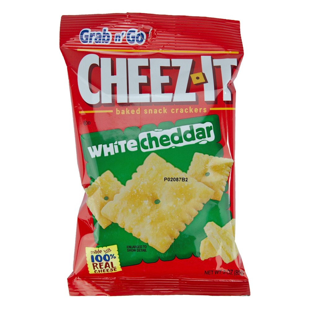 CheezIt White Cheddar Baked Snack Crackers, 36 Count
