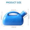 YUMSUM 3000ML Large Male Urinal,YUMSUM Portable Mens Potty Pee Bottle Collector Travel Toilet (Blue) view 2