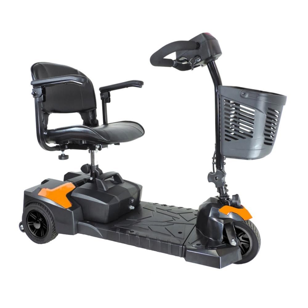 Drive Medical Scout Compact Travel Power Scooter, 3 Wheel, Orange