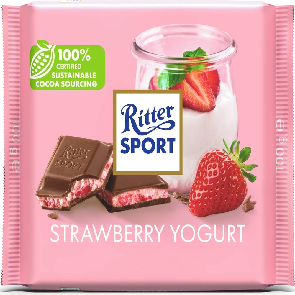 Ritter Sport Strawberry Yogurt 100g (pack of 5)