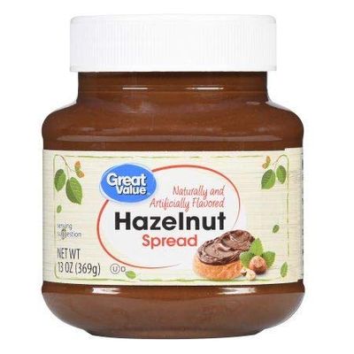 Hazelnut Spread, 13 oz is a Creamy Blend of Hazelnut and Chocolate That Is Great With Fruit, Adding To Smoothies and Shakes Or Spreading On Toast,Pack of 6