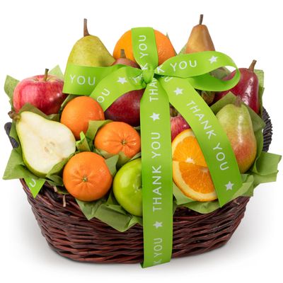 A Gift Inside Thank You California Bounty Fruit Gift Basket