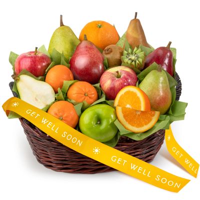 A Gift Inside Get Well Soon California Bounty Fruit Gift Basket