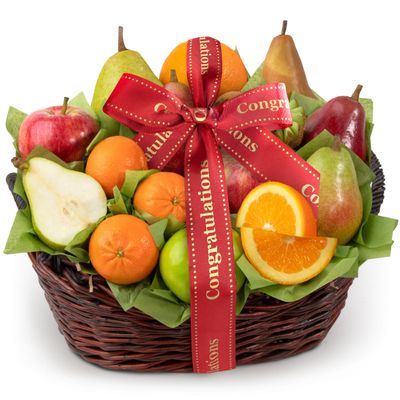 A Gift Inside Congratulations California Bounty Fruit Gift Basket
