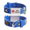 LinnaLove-Cartoon Pirates Medical id bracelet Parents gift to Son, daughter, brother, sister-Pre-engraving TYPE 1 DIABETES. view 1