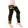 TOFLY Medical Thigh High Compression Socks Footless for Women & Men, Opaque Support Hose, 15-20mmHg Graduated Compression Stockings with Silicone Band for Varicose Veins, Edema, DVT, 1 Pair Black S view 1
